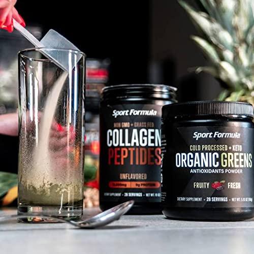 Sport Formula 99 Sport Formula 99 Organic Greens Superfood Powder, Cold Pressed Vegan and Keto Powder, Non-GMO, Low Calorie Daily Green Juice Powder