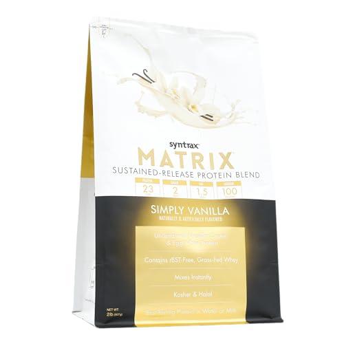 Syntrax Syntrax Nutrition Matrix, Sustained-Release Protein Blend, Simply Vanilla, 2 lb