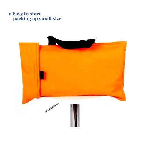 Nurth Nurth Oxford Folding Soft Stretcher with 8 Handles Waterproof Foldable/Emergency Rescue Back Stretcher with Storage Bags for Hospital,Clinic, Home,Sports venues,Ambulance Capacity 350 lbs Orange