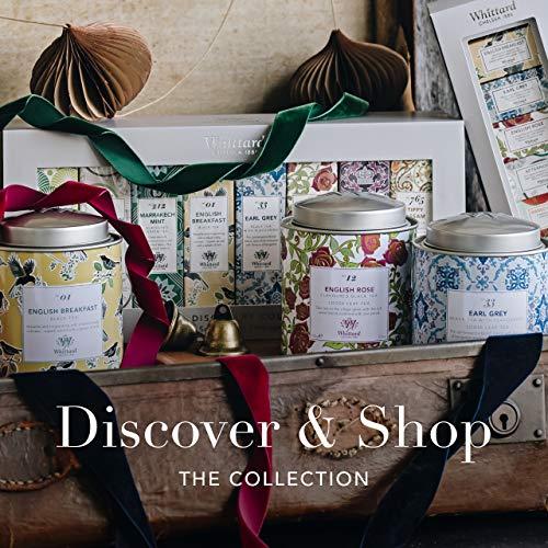 Whittard Whittard of Chelsea - Tea Discoveries English Rose Caddy - Black Loose Leaf Tea, Vegetarian, Vegan Friendly, Resealable Tea Tin (100g, 1ct)