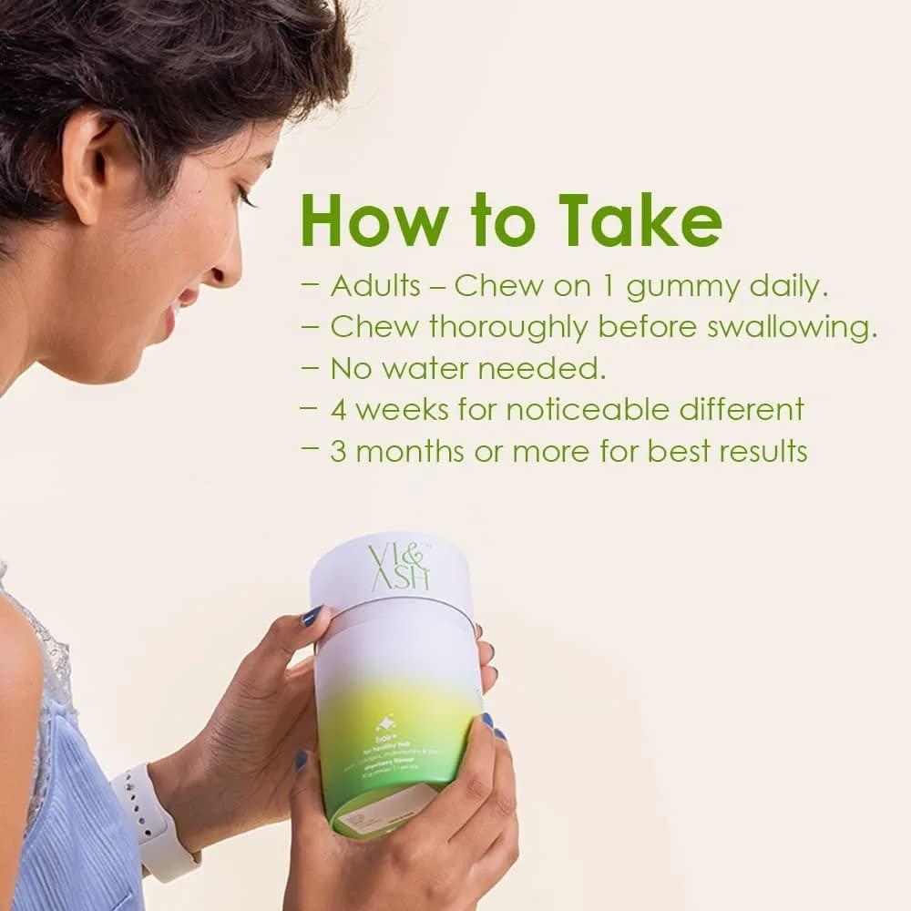 Generic Hair + Gummies for Healthy & Strong Hair | Biotin, Collagen, Multivitamins & Zinc | Strawberry Flavoured- 30 Gummies