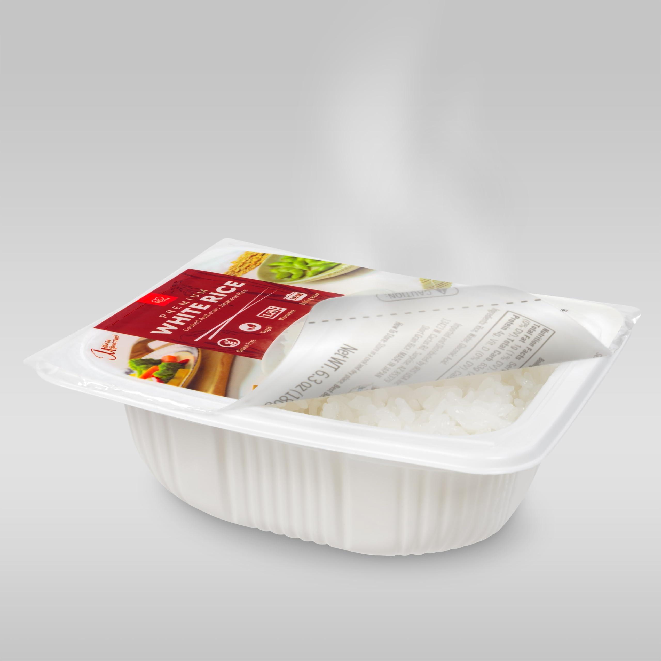 IRIS IRIS Instant White Sushi Rice (10 Pack), Premium Japanese Short Grain Sticky Rice, Microwave for 80 seconds (1.2 Minutes), Gluten Free Vegan, Grown Polished and Packed in Japan