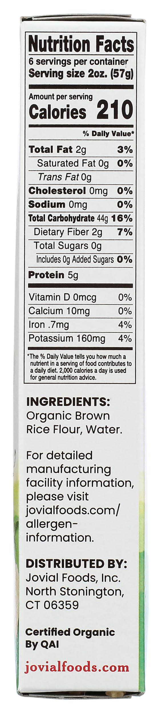 Jovial JOVIAL Organic Brown Rice Stelline Pasta, 12 OZ