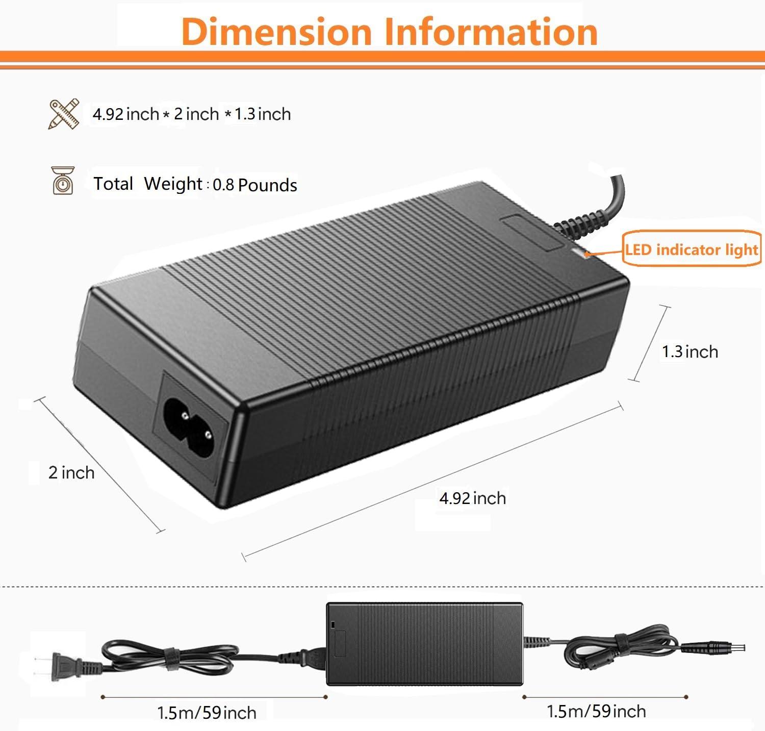 GRNPOWCN UL Listed 19V AC/DC Adapter Compatible with MINISFORUM Elitemini B550 HX90 X500 AD69 AD78 UM690 UM760 UM890 Pro Mini PC Computer YHY-19006300 YHY19006300 19VDC 6.3A 120W Power Supply Charger