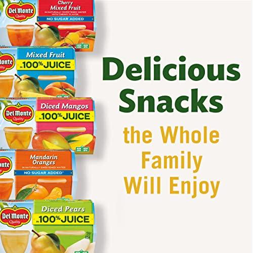 Del Monte DEL MONTE Diced Peaches FRUIT CUP Snacks in 100% Fruit Juice, 12 Pack, 4 oz