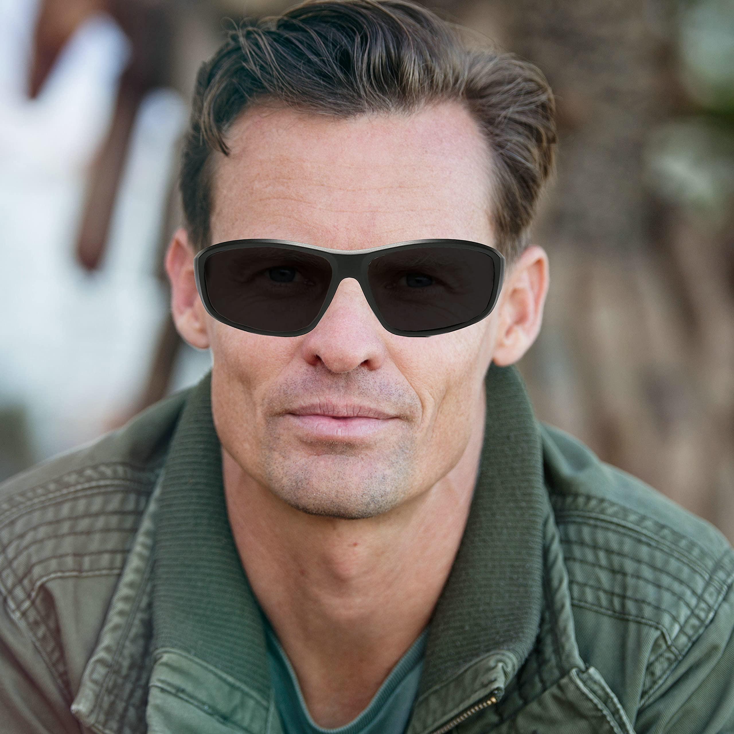 willochra willochra square Wrap Around Sports Full lens Reading Sunglasses Men\'s Outdoor cycling Driving Reader Presbyopic Goggles Sun Glasses (red black, 1.5, multiplier_x)