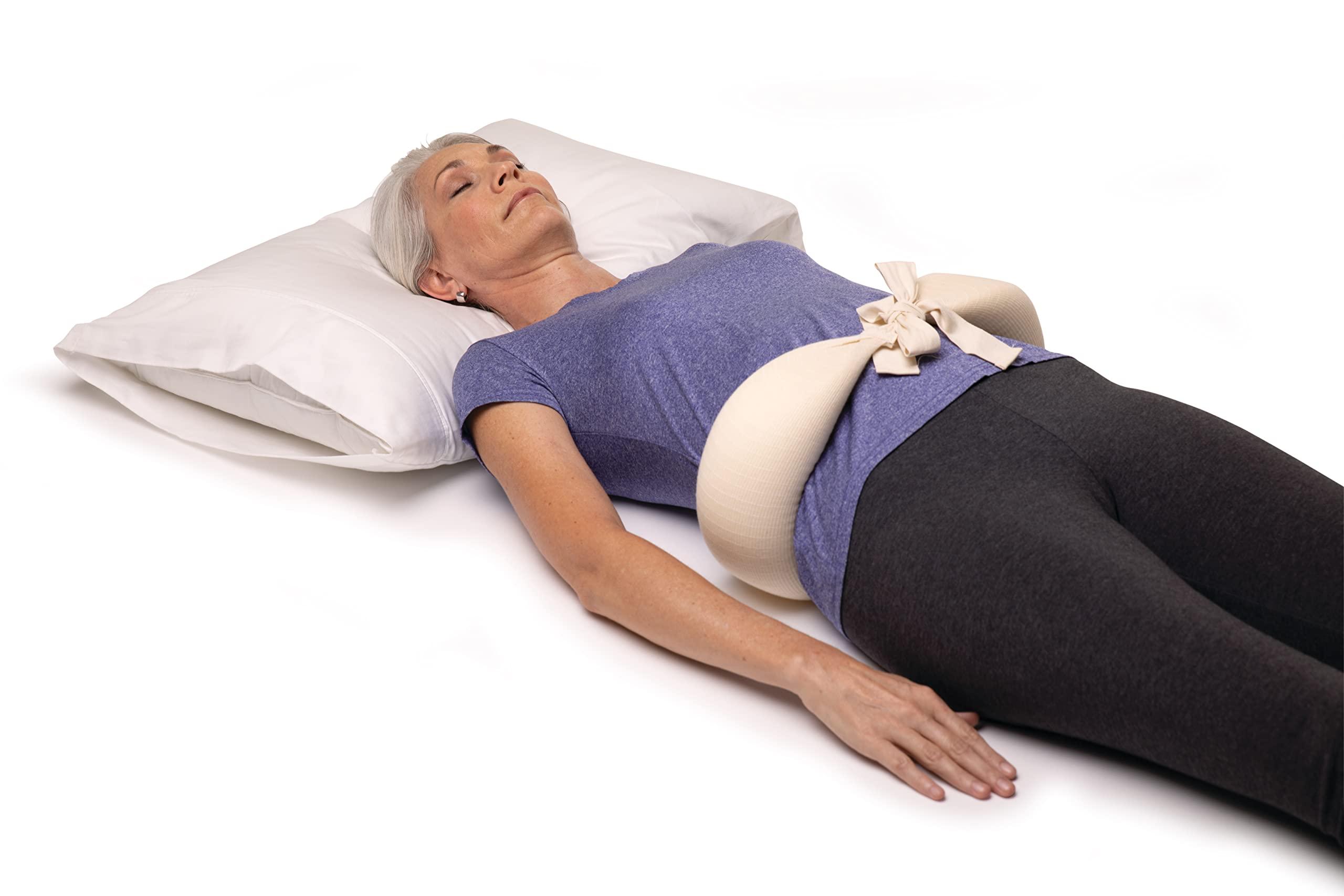 OPTP OPTP The Original McKenzie night roll Low Back Pillow for Sleeping and Round Back Support Pillow for Spine and Side Support Size Small/Medium