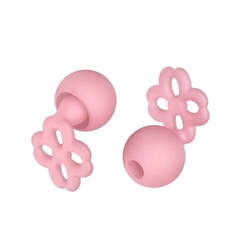 Promise Promise CloverTunes Ear Plugs for Noise Reduction,Super Soft, Reusable Hearing Protection for Concerts & Festivals, Live Events, Musicians, Sports, DJs and Nightlife,Sleep, Tinnitus Relief(Pink)