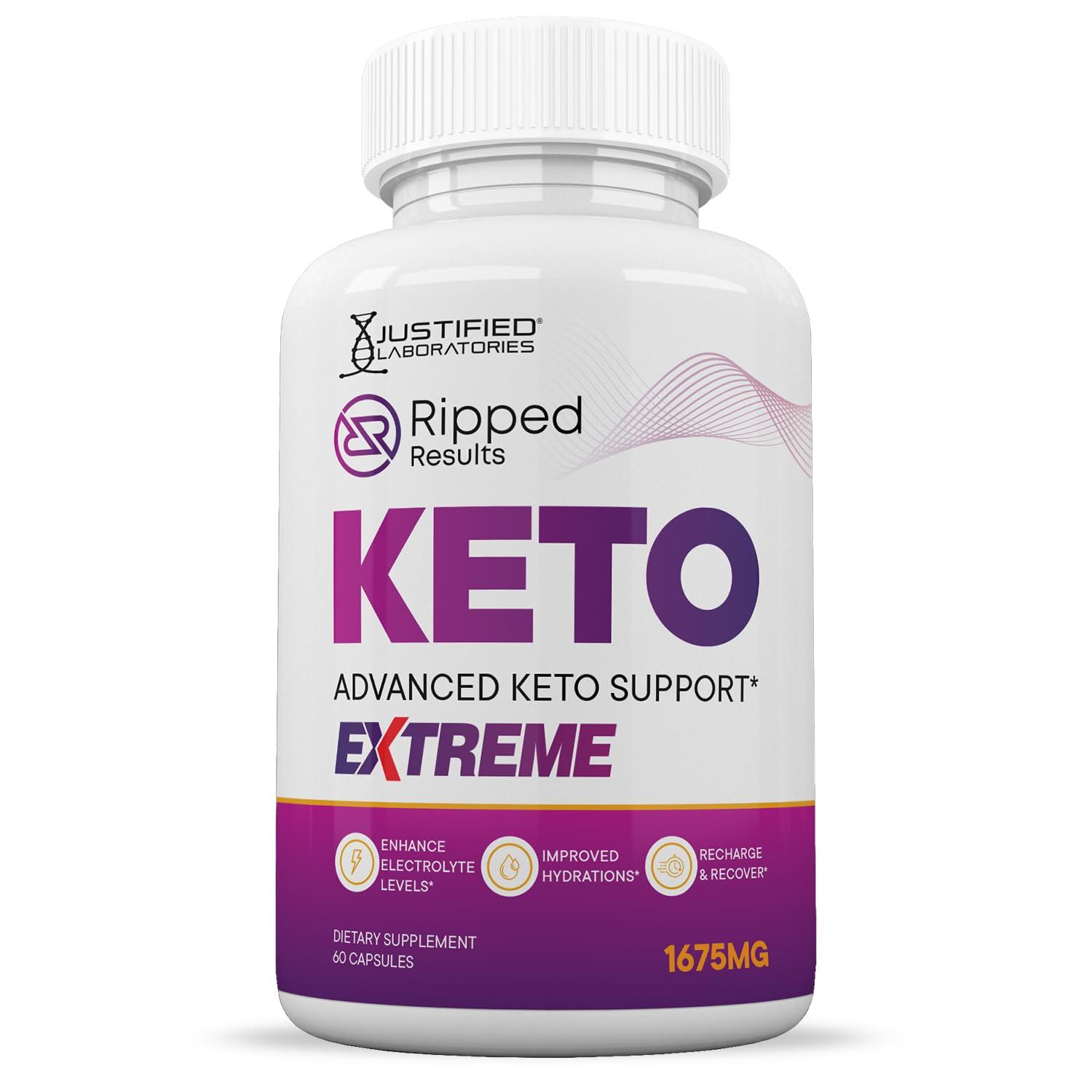 Justified Laboratories (5 Pack) Ripped Results Keto ACV Extreme Pills 1675MG Keto Support Blend Capsule Alternative Keto ACV Gummies Formulated Apple Cider Vinegar Extra Virgin Olive Oil Powder Green Tea Leaf 300 Capsules
