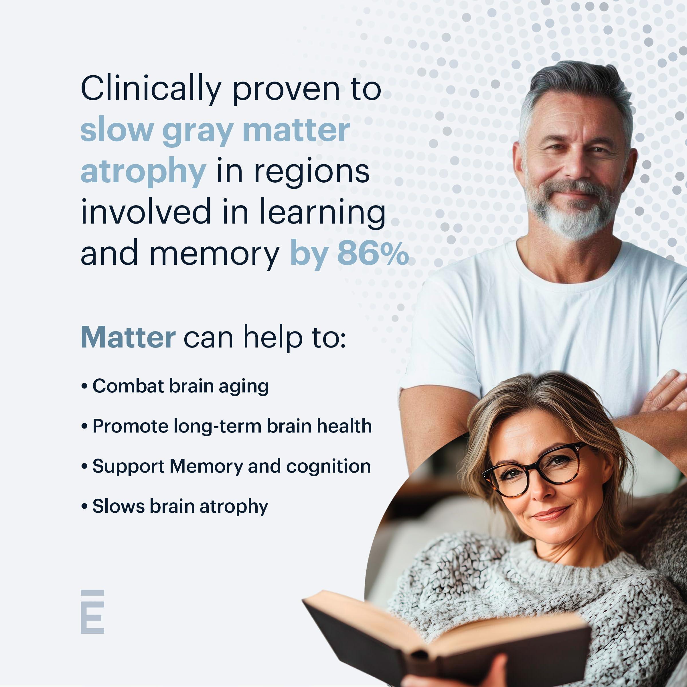 ELYSIUM ELYSIUM Matter - 30 Servings - Brain Supplement for Memory and Focus Omega 3 Supplement + DHA - Vitamins to Support Brain Health and Memory