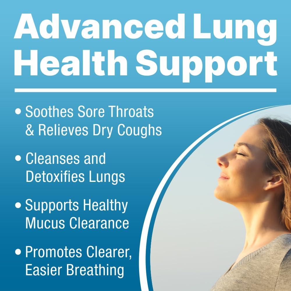 LUNG CLEAR PRO Lung Clear Pro Lung Support Supplement Drops with Wild Mullein Leaf Extract for Lungs and Mucus Relief Support - 2 Fl oz