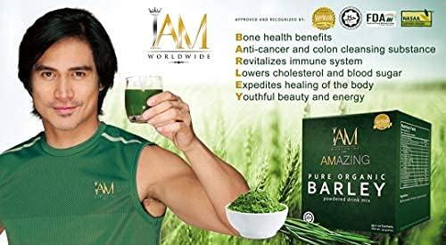 IAM WORLDWIDE Pure Barley Powdered Drink Mix Organic Barley Green Natural Blend