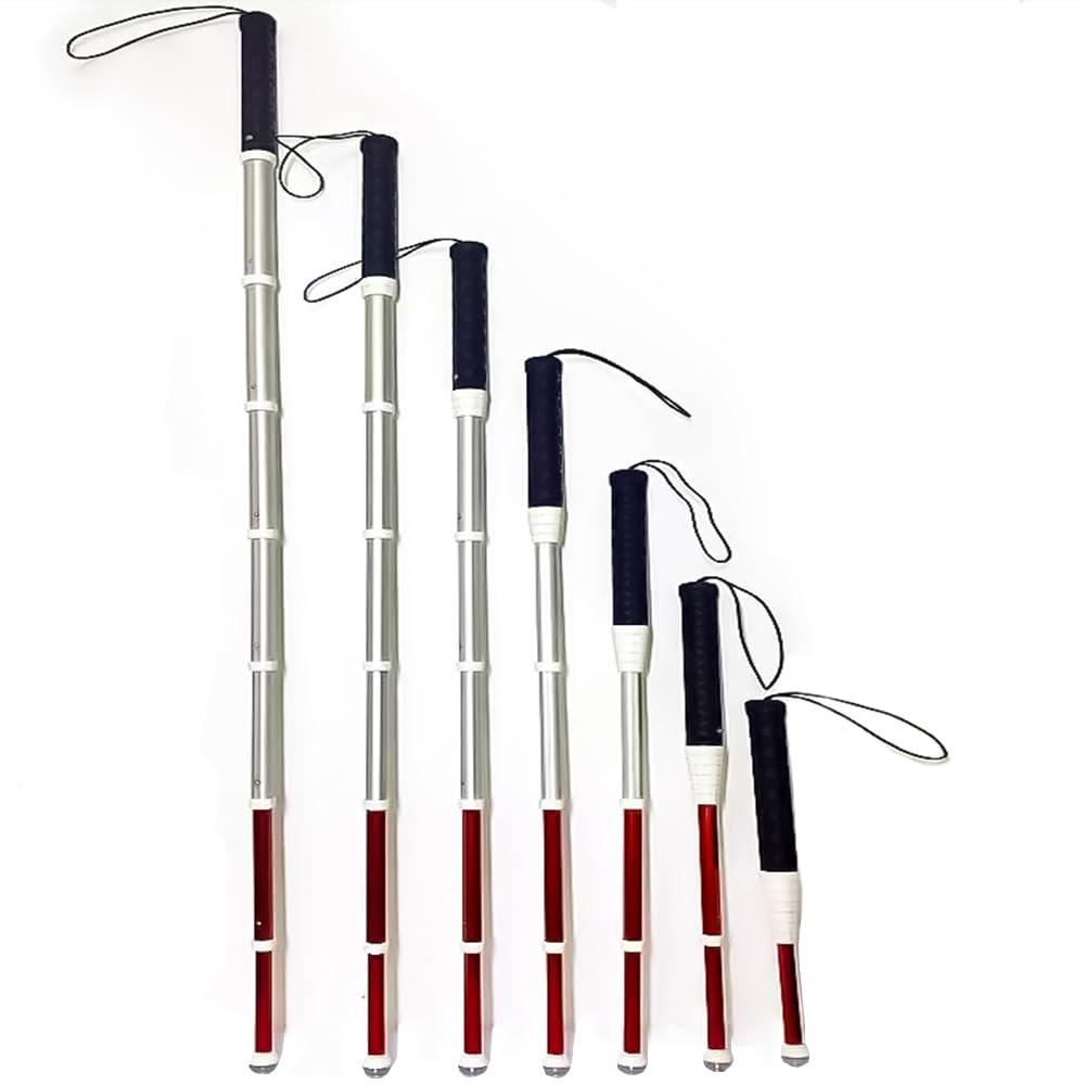 Rooyi ROOYI Portable extendable Cane Retractable Blind Stick for Walking Telescopic Cane for Vision impaired (59inch)