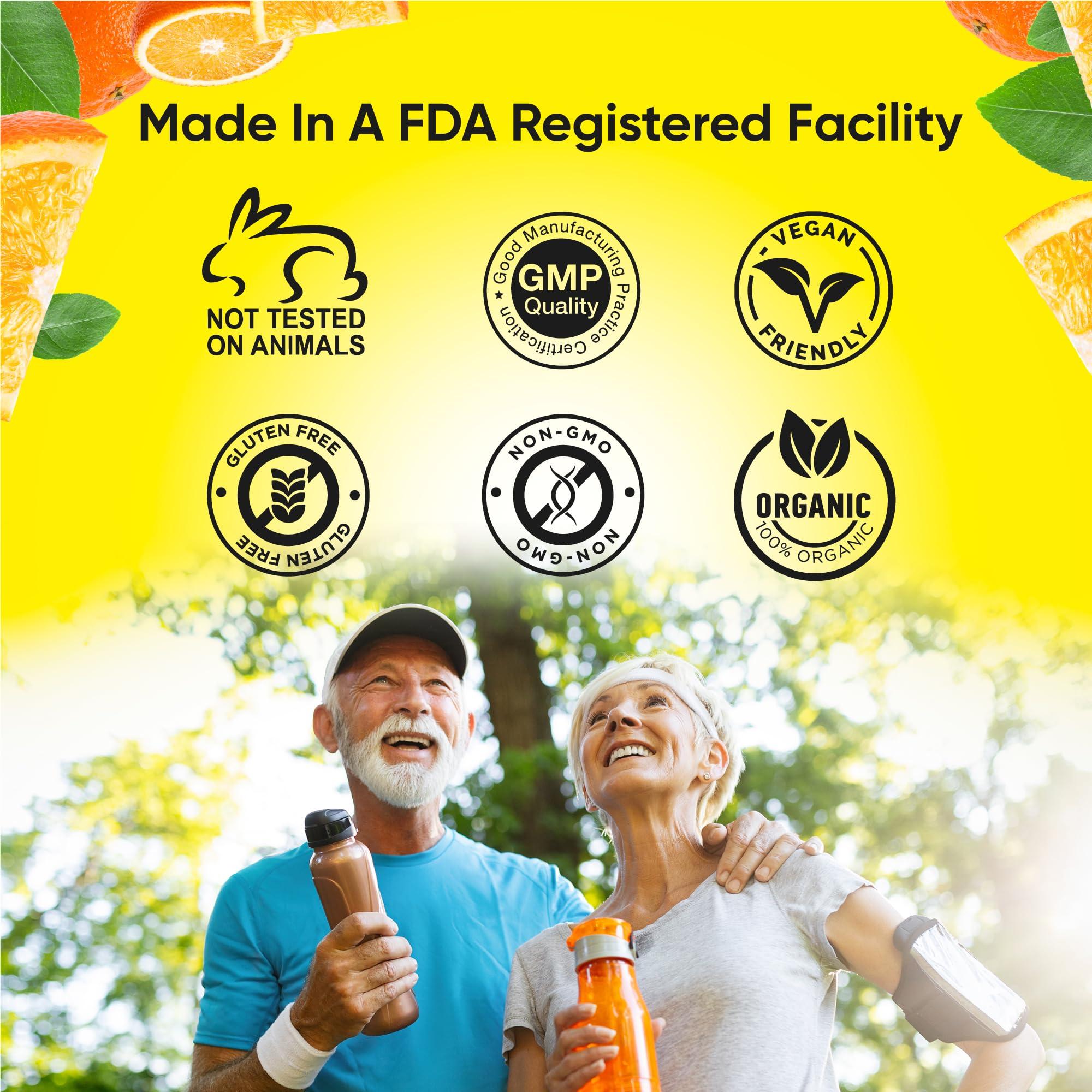 BionerLab BionerLab Magnesium Glycinate Chewable Gummies (600mg) for Kids & Adults Women Men - Vegan Complex with Calcium Potassium Vitamin D B6 L-Theanine - Sugar & Gluten Free - Orange Flavor