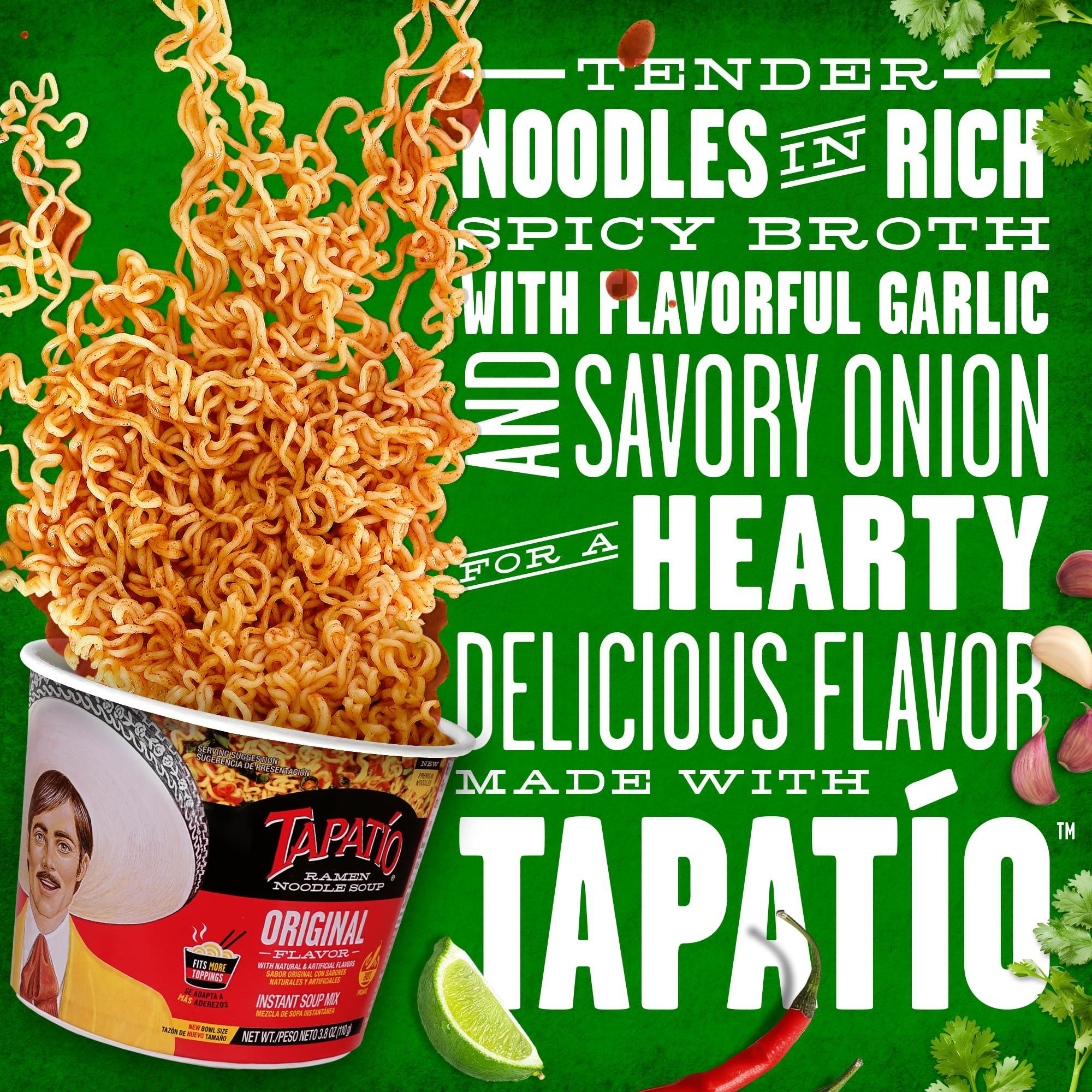 Tapatio Salsa Picante Tapatio Spicy Ramen Noodle Soup Big Bowl - Original Flavor - 3.88 Oz (Bulk Case of 6)