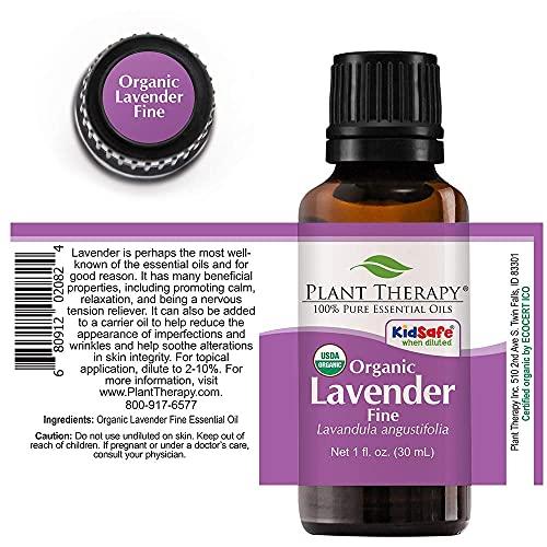 Plant Therapy Plant Therapy Organic Lavender Fine 30 mL (1 oz) 100% Pure USDA Certified, Undiluted, Therapeutic Grade