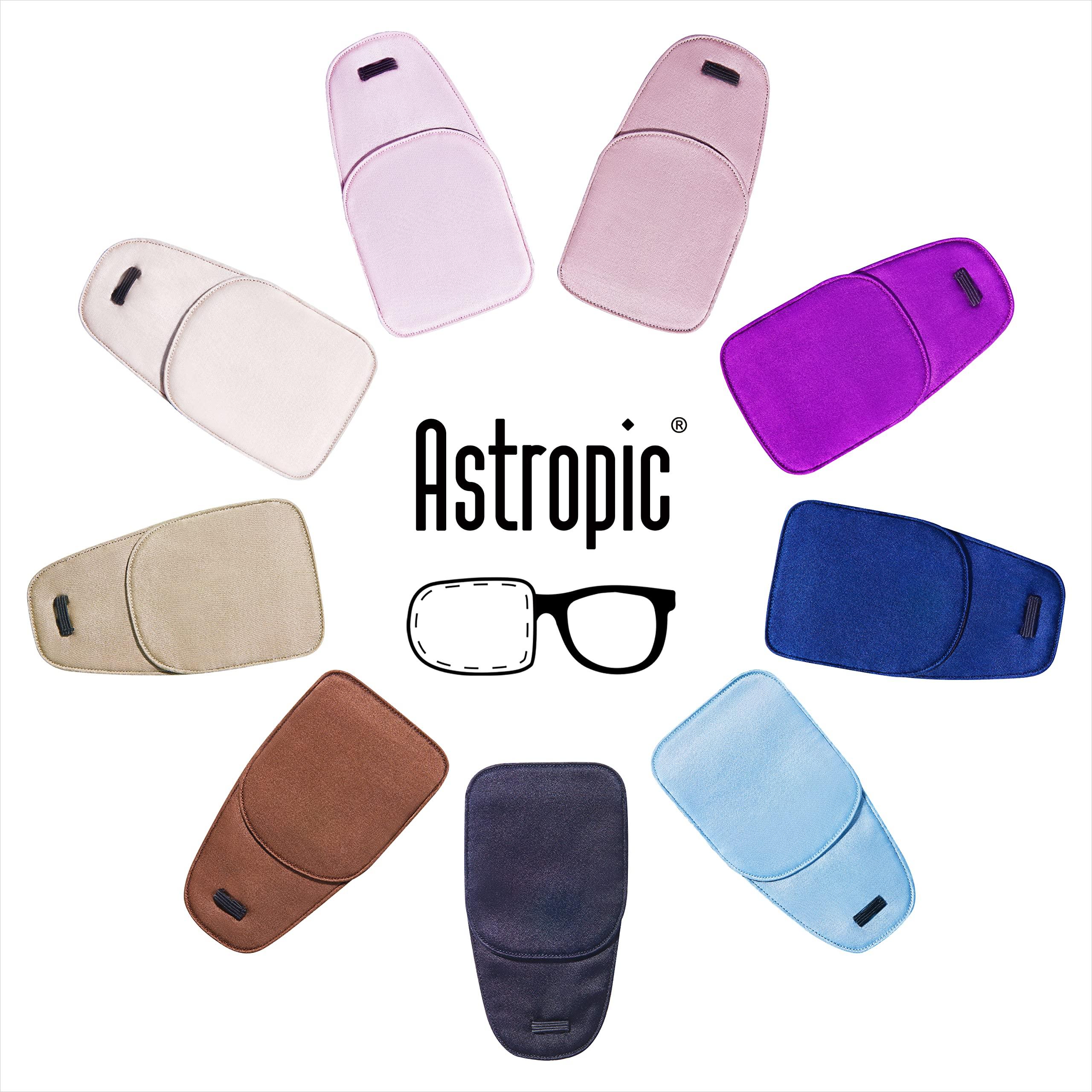 Astropic Astropic Large Silk Eye Patch for Adults Kids Glasses to Cover Either Eye (Large, Brown)