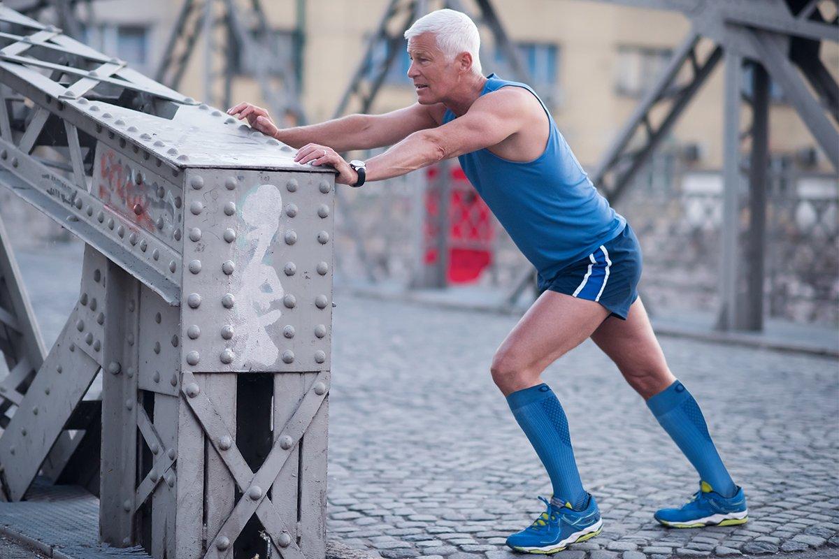 OrthoSleeve OrthoSleeve Compression Socks 20-30mmHg with Plantar Fasciitis Support - X-Large - Blue