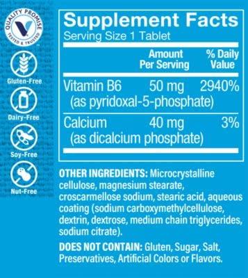 The Vitamin Shoppe The Vitamin Shoppe P5P (Pyridoxal5Phosphate) 50MG, Coenzyme Form of Vitamin B6, Amino Acid That Supports Protein Metabolism, Neurotransmitter Synthesis (100 Tablets)