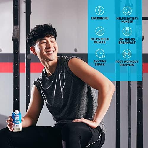 Muscle Milk Muscle Milk Zero Protein Shake, Chocolate, 11 Fl Oz Carton, 12 Pack, 20g Protein, Zero Sugar, 100 Calories, Calcium, Vitamins A, C & D, 4g Fiber, Energizing Snack, Workout Recovery, Packaging May Vary,11 Fl Oz (Pack of 12)