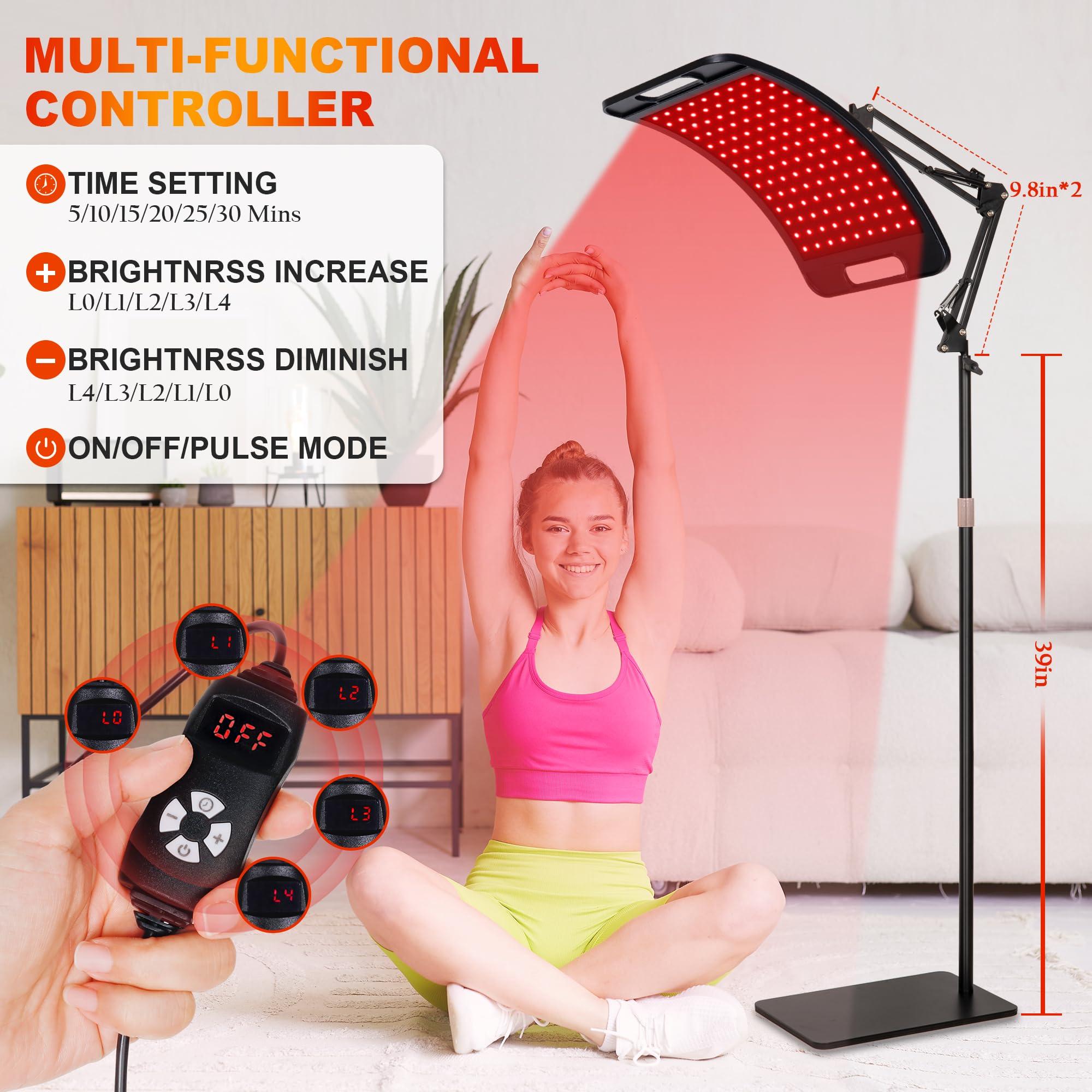 SAVILER SAVILER Red Light Therapy, Red Light Therapy for Face and Body with Adjustable Stand, Red Light Therapy for Panel, 660nm & 850nm Infrared Red Light Therapy Device at Home Use