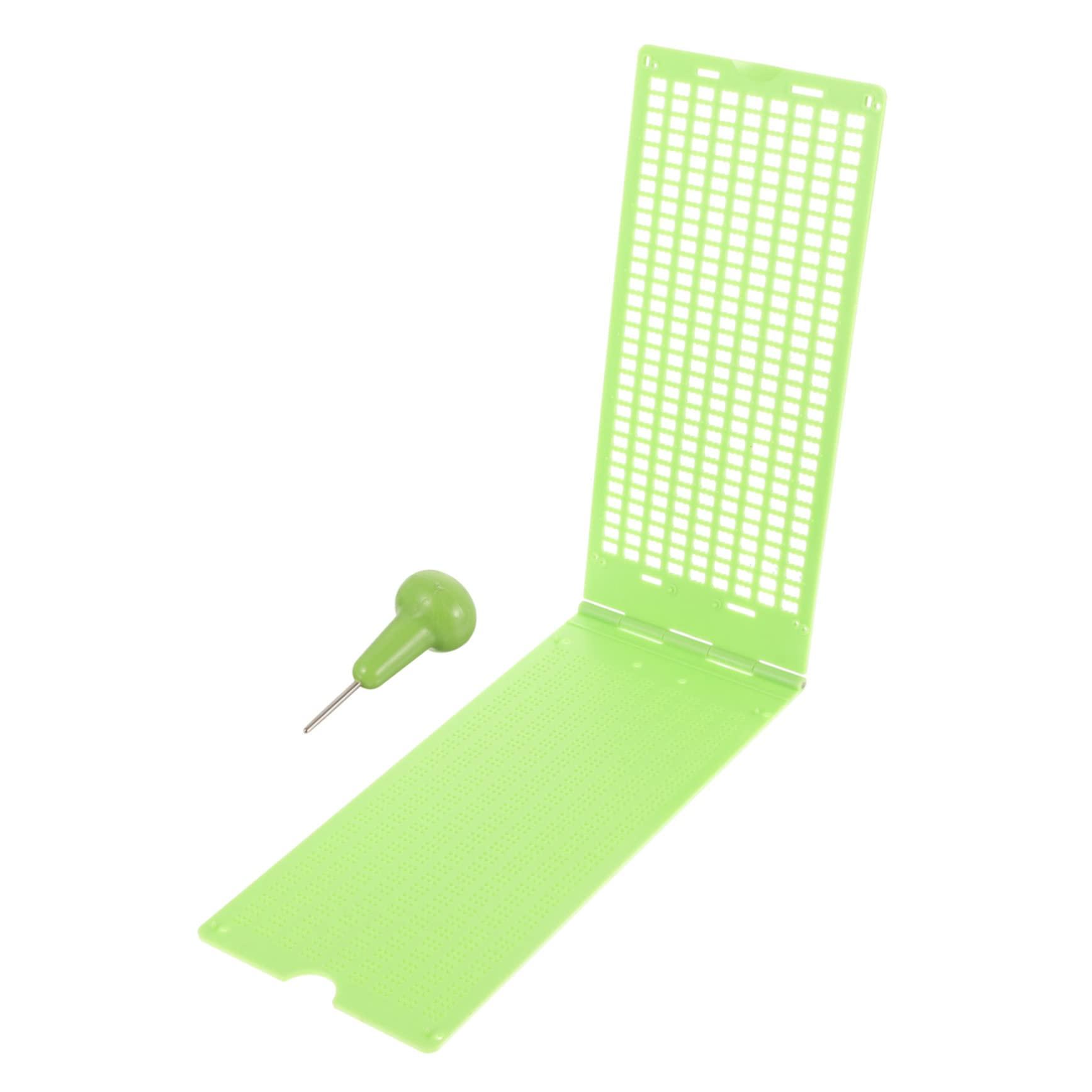 Uonlytech Uonlytech 3 Sets Braille Tablet Braille Plate Braille Fingerboard for Blind Braille Slate and Stylus Kit Braille Writing Slate and Stylus Kit Braille Writing Plate Measuring Spoon Plastic