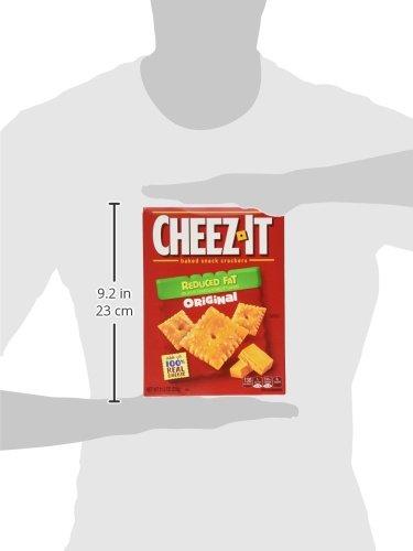 Cheez-It Cheez-It, Baked Snack Cheese Crackers, Reduced Fat Original, Made with 100% Real Cheese, 11.5oz Box(pack of 4)
