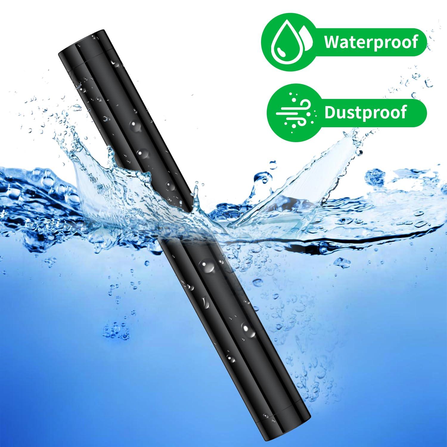 Urekt Metal Tube Container(2 Pack), Portable Aluminum Waterproof Storage Tube Holder Case Travel Box Fit in Pocket Purse Great for Traveling