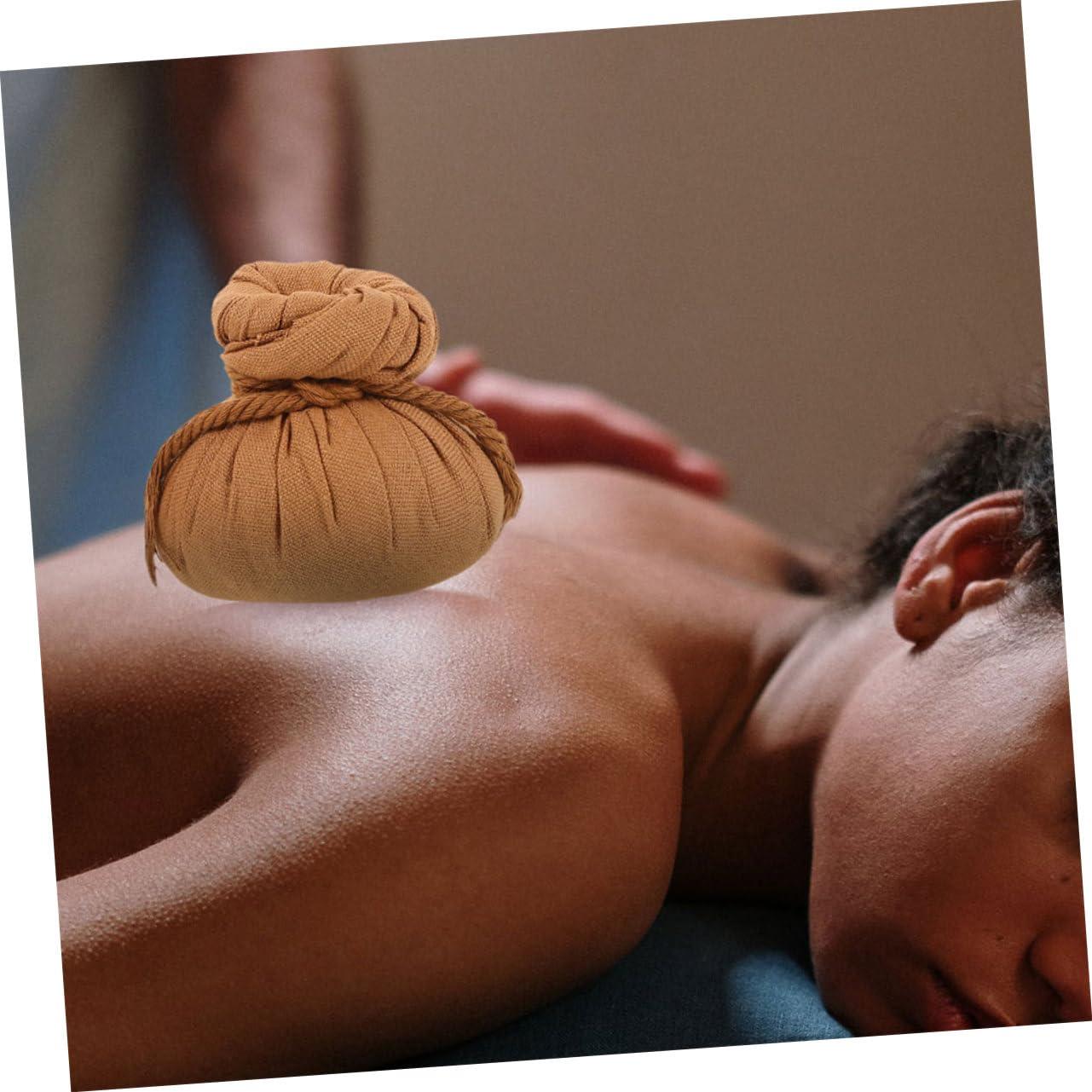 FOMIYES FOMIYES Thai Style Massage Balls Thai Herbal Compress Ball Warming Bags Chinese Herbal Bags Natural Refreshes Body Herbal Massage Compress Ball