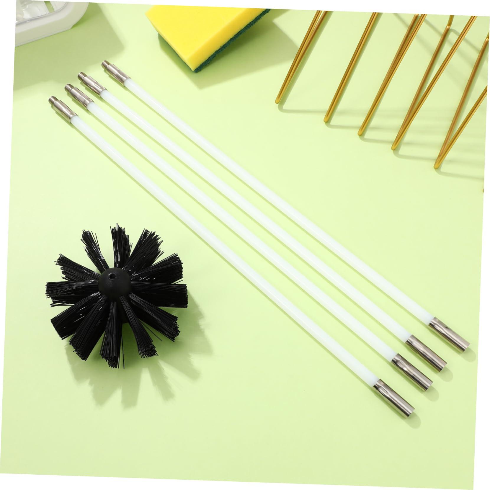 TOVINANNA TOVINANNA Dryer Vent Cleaner Kit Laundry Room Organization Cleaner Brush Air Duct Cleaning Tools with Tubes Nylon Dryer Duct Brush Set fopr Fast Cleaning 16x3.in(4ps Hose + 1ps Brush)