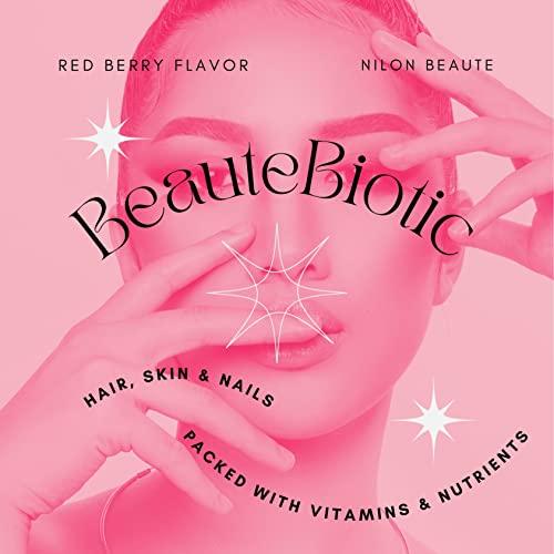 Nilon Beaute Nilon Beaute BeauteBiotic Gummies: Hair Skin & Nails Packed with Biotin, Vitamins E and C. All Natural Ingredients Made in The USA