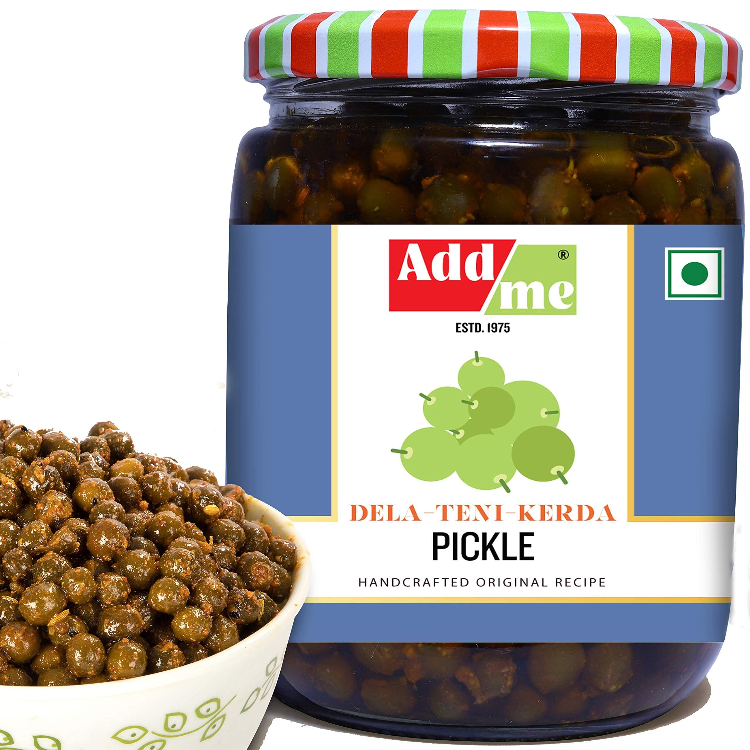 Add me Add me Homemade Dry Mango Pickle 500 gm, aam achar + Dela teni kerda Pickle 500gm, ker Pickles