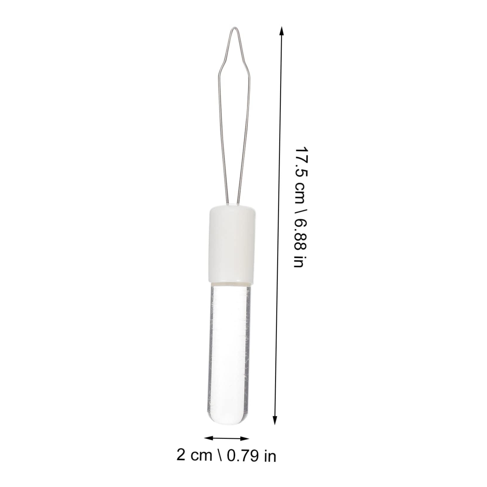 FRCOLOR FRCOLOR Button Puller Snap Buttons for Sewing Household Gadgets Fixer Help Jackets Smart Button Hand Warmers Zipper Clasp Hooks Pulls Accessories Bracelet Pin Shirt Threader Steel White