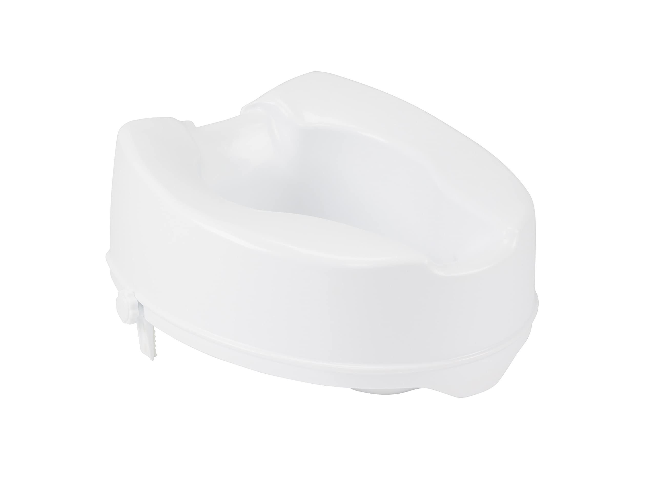 Drive Medical Drive Medical 12066 Premium Raised Toilet Seat, Standard Seat, White