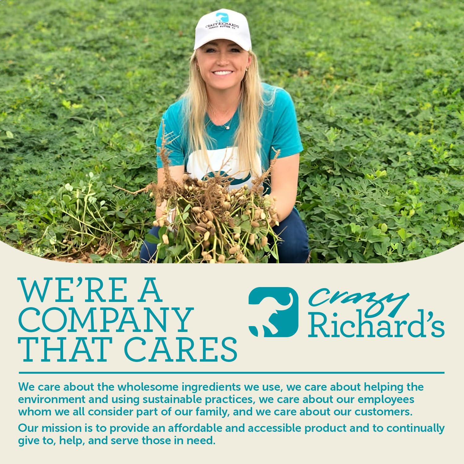 Crazy Richard's Crazy Richard\'s 100% All-Natural Peanut Butter Powder with No Added Sugar and Non GMO (6.5 Ounces, Pack of 6)