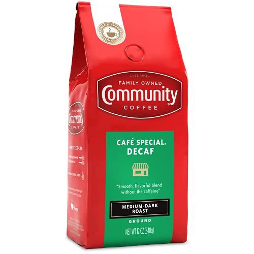 Community Coffee Community Coffee Café Special Decaf Ground Coffee, Medium Dark Roast, 12 Ounce Bag (Pack of 1)