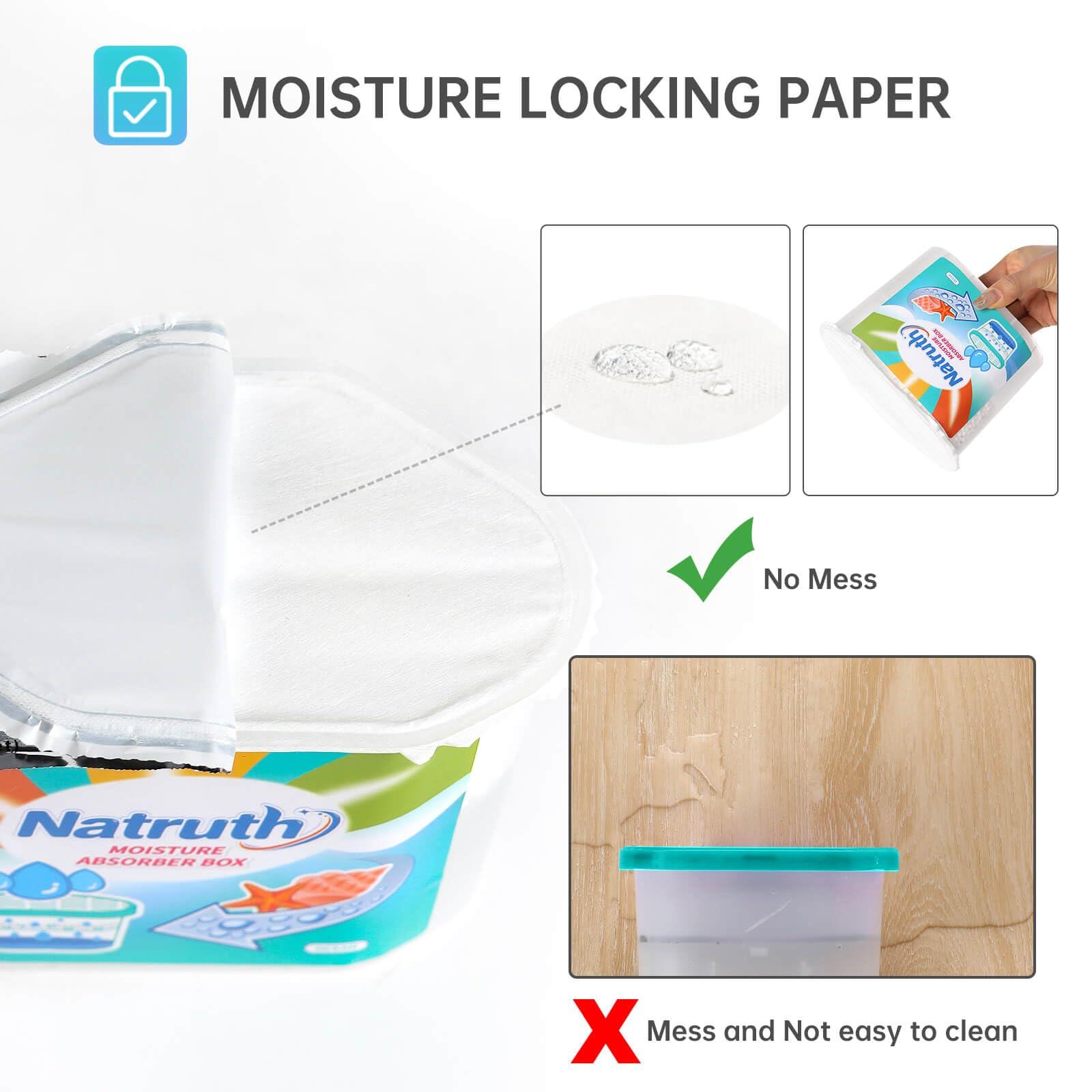 NATRUTH NATRUTH Moisture Absorbers 6 pack, 12.5Oz Portable Humidity Absorber Boxes for Your Bathroom, Closet & Car, Dehumidifier with Ocean Fragrance
