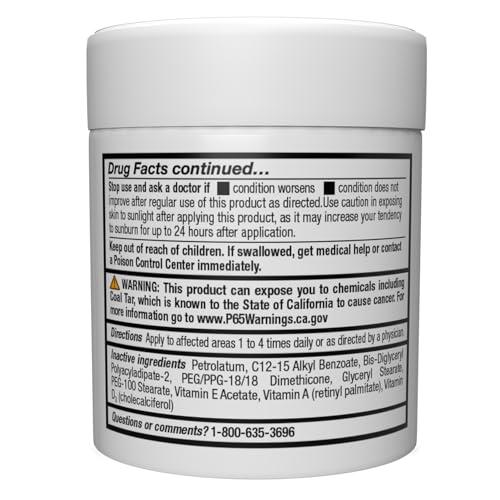 MG217 MG217 2% Coal Tar Ointment for Psoriasis, Extra Strength Multi Symptom Relief, Effectively Relieves Itching, Scaling, Redness, Vitamin A, D and E, 4 oz Jar