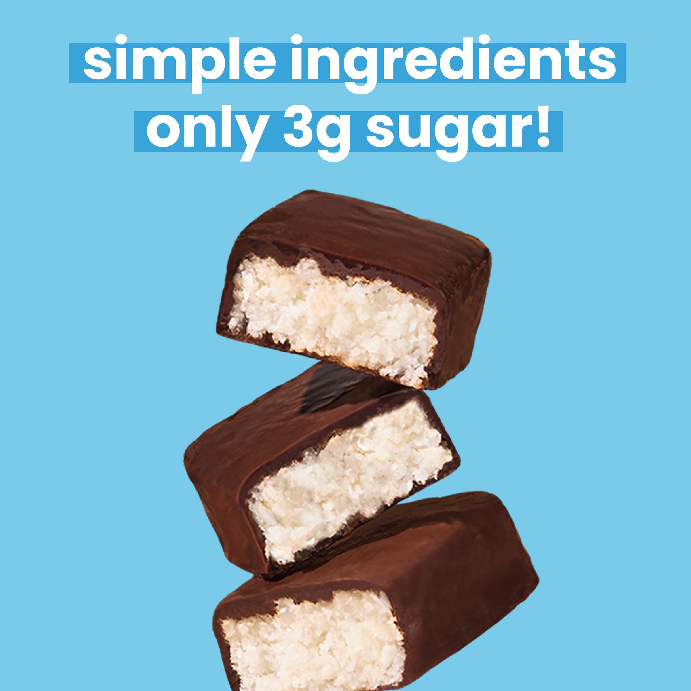 UNREAL UNREAL Dark Chocolate Coconut Bars (3 Caddies) | Vegan, 3g Sugar, & 3 Simple Ingredients | Non-GMO, Gluten Free, & Fair Trade | 40 Cups per Caddy