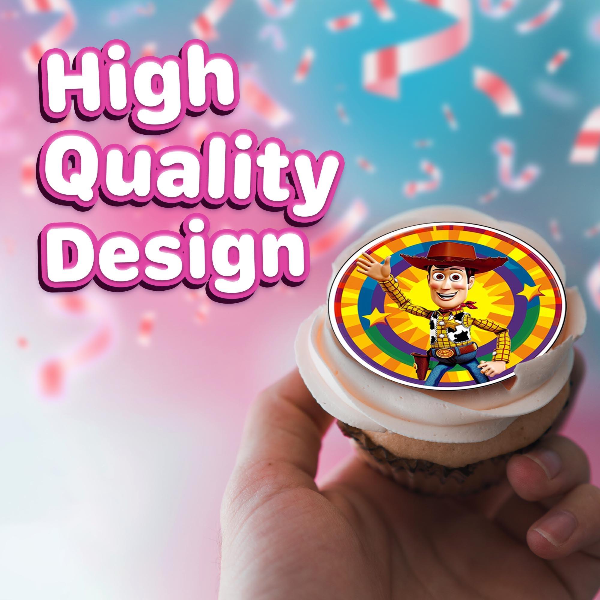 HAPPY CHOICES 30 x Edible Cupcake Toppers Classic story Themed Collection of Edible Cake Decorations | Uncut Edible on Wafer Sheet