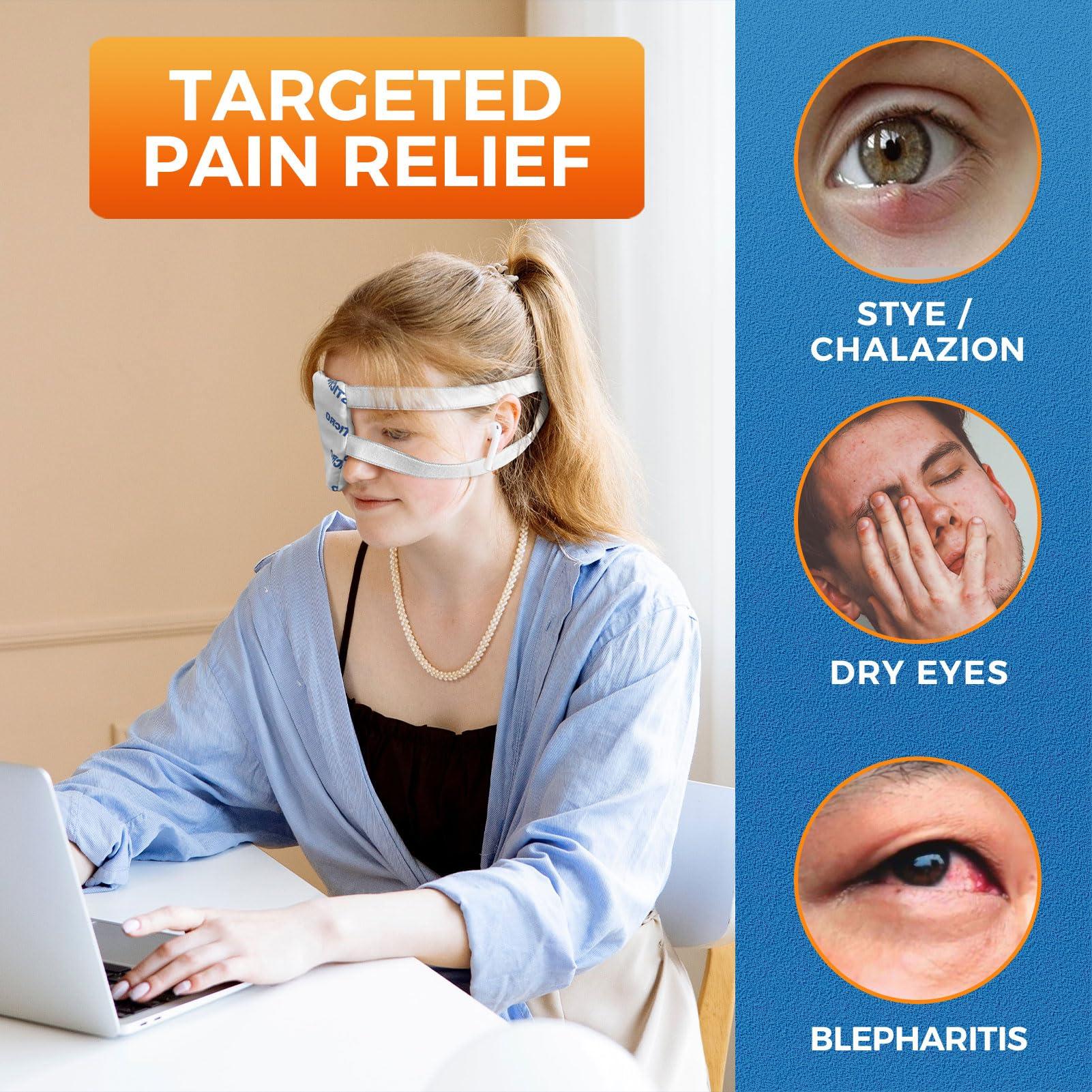 sticro sticro Stye Eye Warm Compress for Stye Treatment, Moist Heating Pad with 3 Heat & 5 Timer Settings for Either Eye Stye Chalazion Blepharitis Relief