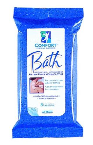 Sage Comfort Bath Ultra-Thick Washcloths (Case of 44 packs)