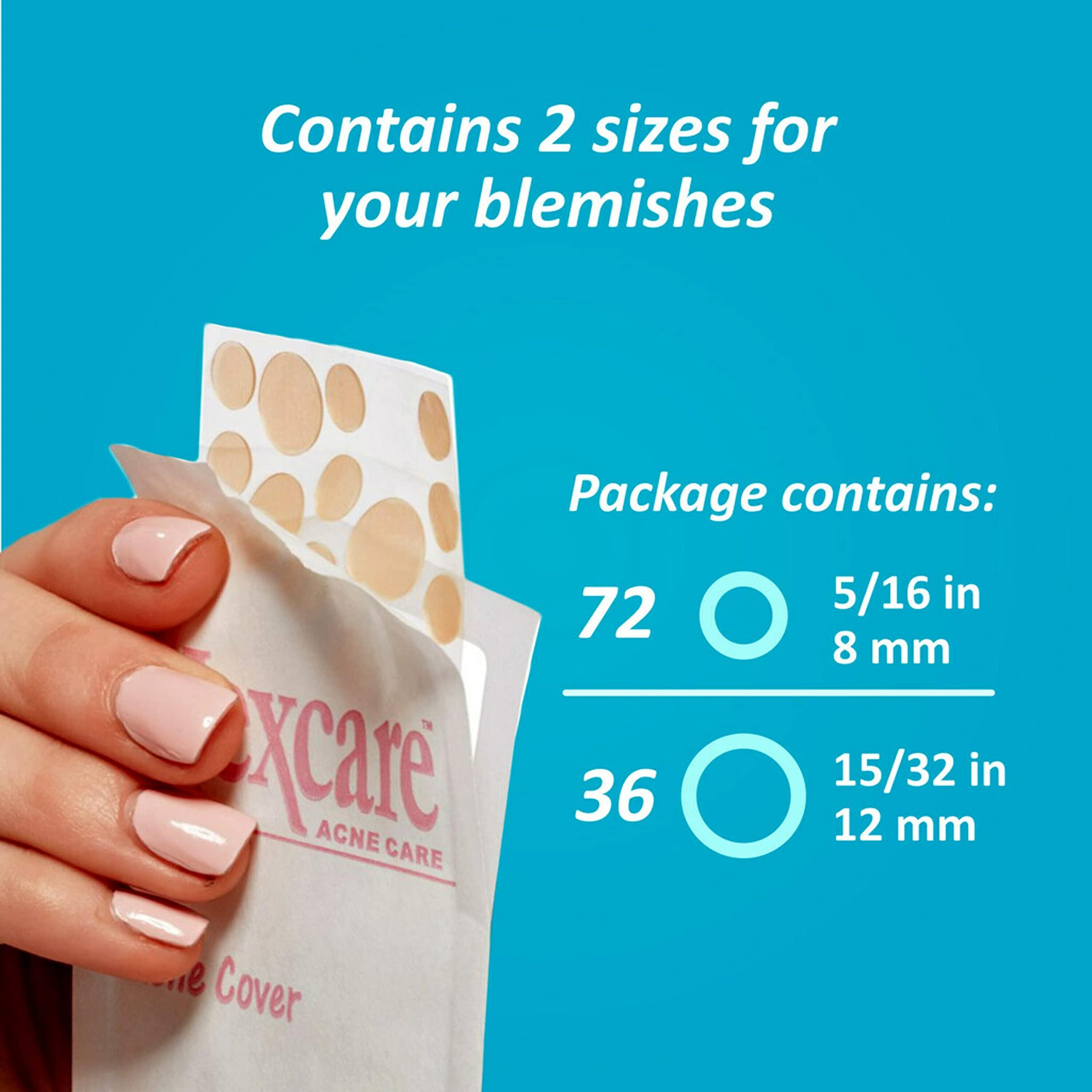 Nexcare Nexcare Acne Cover, Skin Cover Absorbs Pus and Oil from Clogged Pores, Suitable Skincare & Thin and Transparent Acne Patch, Skin Cover Absorbs Pus and Oil from Clogged Pores