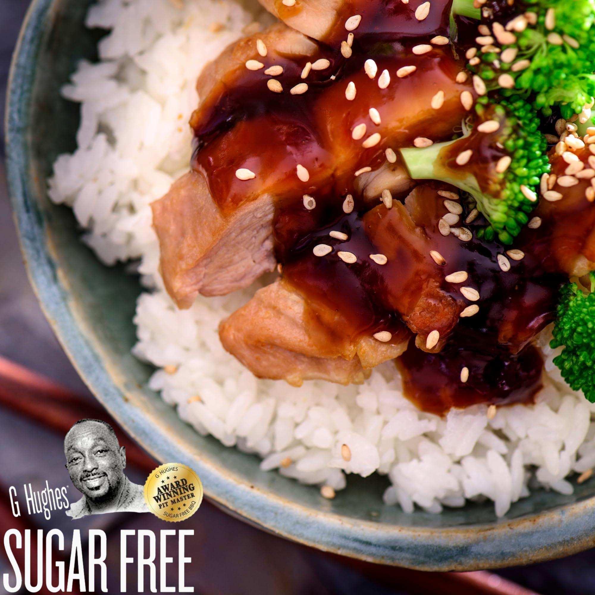 G Hughes G Hughes Sugar Free Sesame Teriyaki Marinade - Gluten Free Teriyaki Sauce, Asian Sauces, Sugar Free BBQ Sauces, No Added Sugar - 12 Oz (3-Pack)