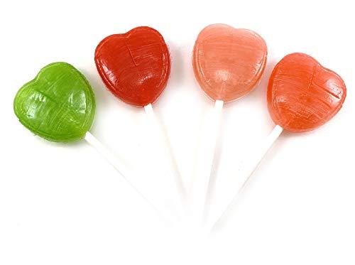 SUNNY ISLAND JOLLY RANCHER Hard Candy Heart Shaped Lollipops, Original Flavors Assortment, 2 Pound Bag