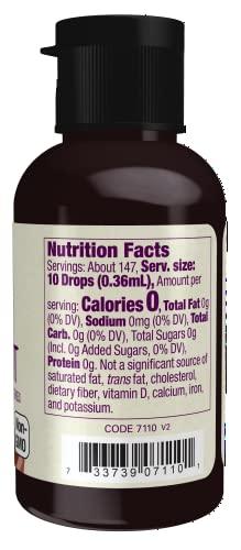 NOW NOW Foods, Organic Liquid Monk Fruit, Chocolate, Zero-Calorie Sweetener, 1.8-Ounce