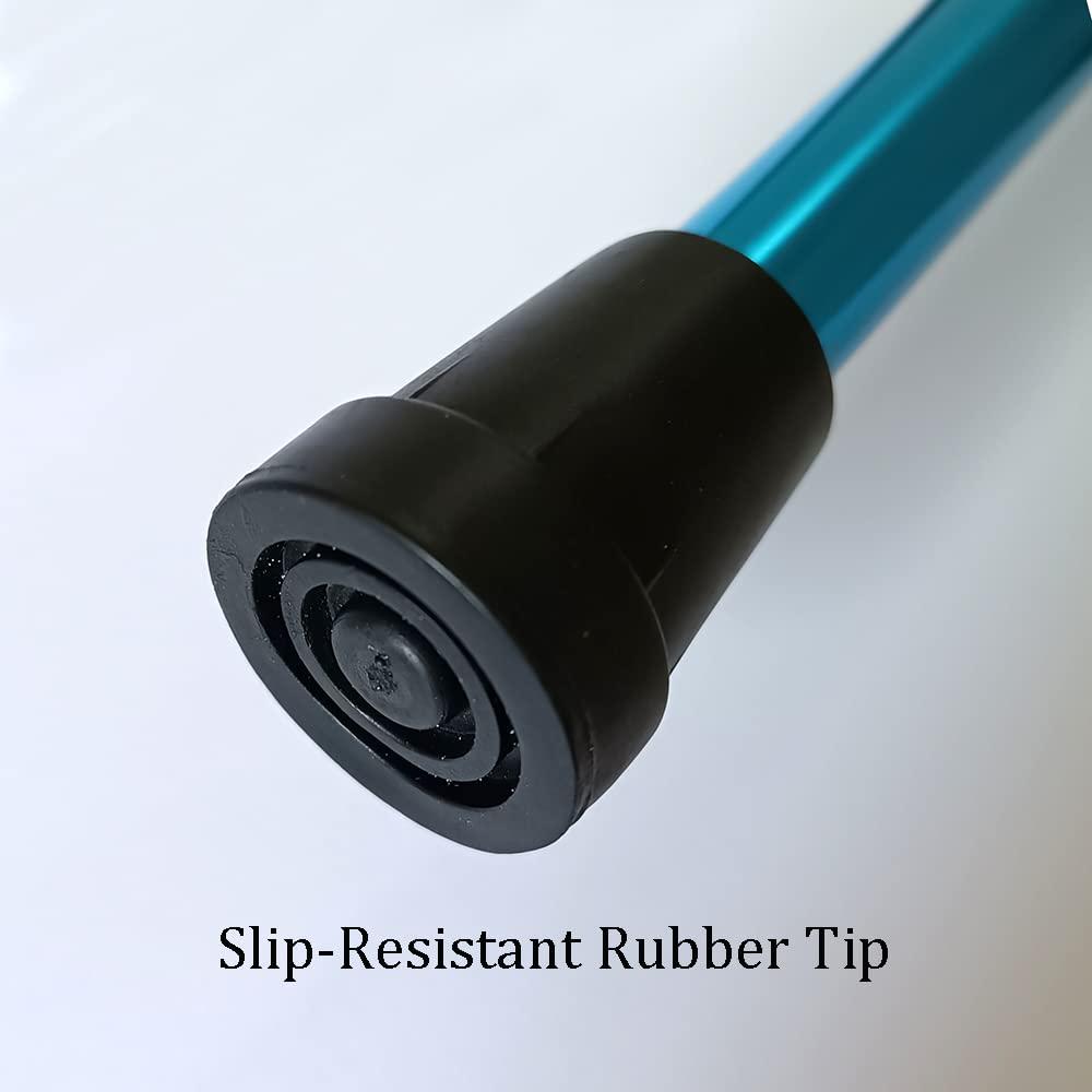 MUFANDUO Collapsible Walking Cane for Women & Senior Men, Folding Lightweight Walking Sticks for Seniors Balance, Adjustable Canes, Stick and Crutches for Adults, bastones para caminar Mujer & Hombre (Blue)