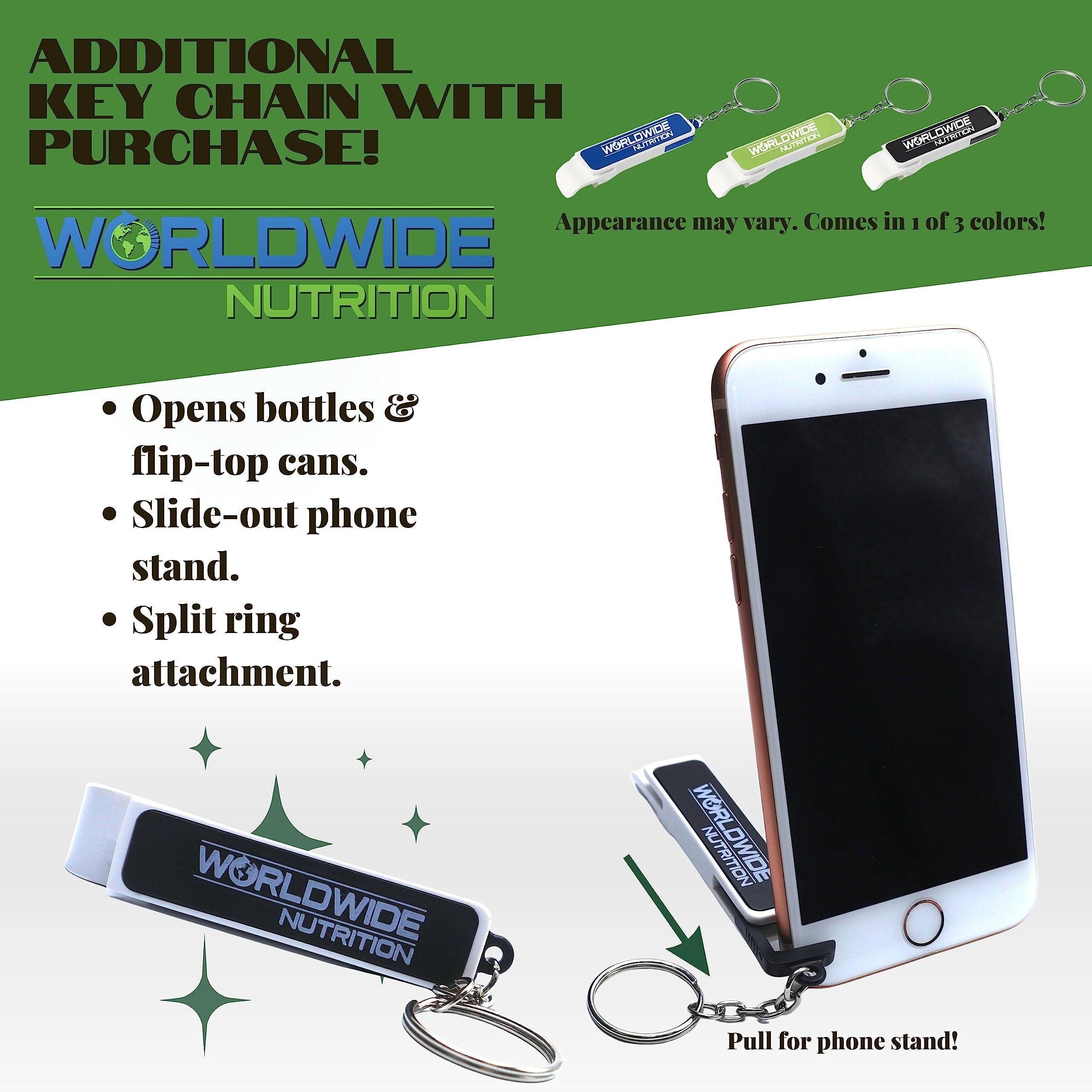 Worldwide Nutrition Worldwide Nutrition Green Foods, Green Magma Organic, Digestive Enzymes, Fiber Supplement & Whole Foods -10.6 Ounce Protein Powder Multi Purpose Key Chain