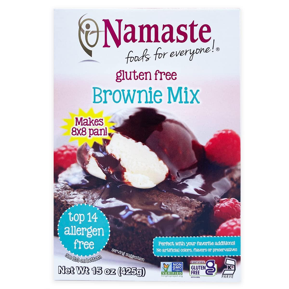 Namaste Foods Namaste Foods Gluten Free Brownie Mix, 15 oz, Pack of 6