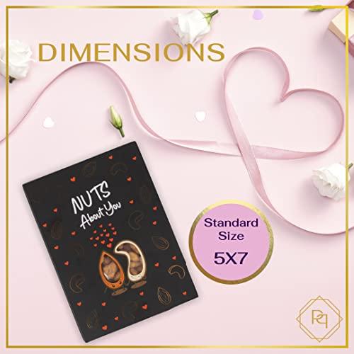 Purple Plum Goodiegram Greetings Nuts About You - Greeting Card filled with Nuts or Chocolates - Candy & Chocolate Gift for Valentines Day & Anniversary (Butter Toffee Mixed Nuts)